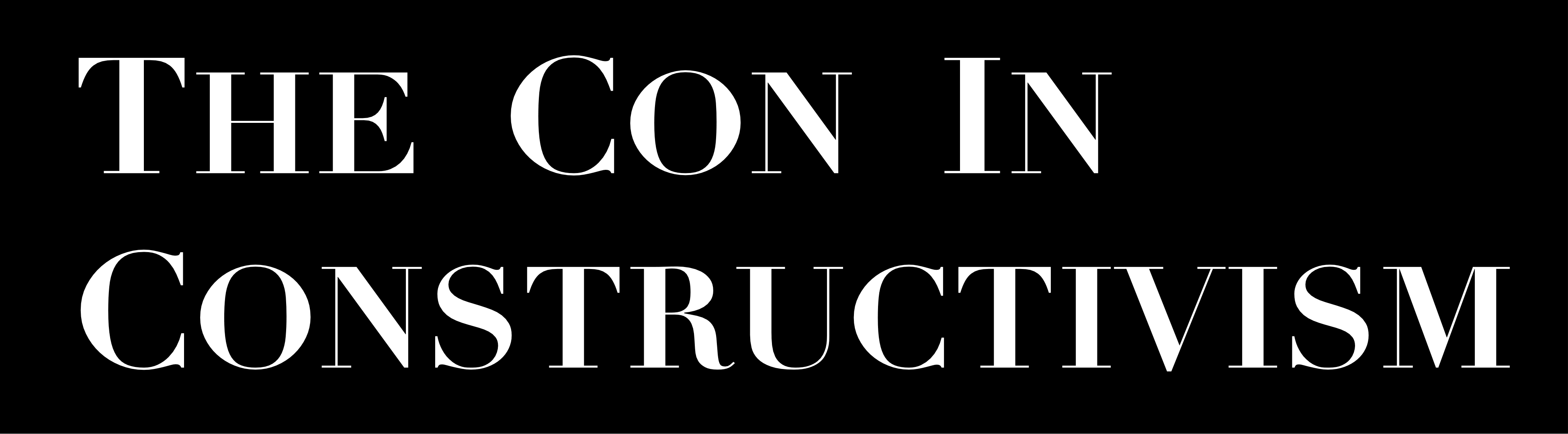 the con in constructionism